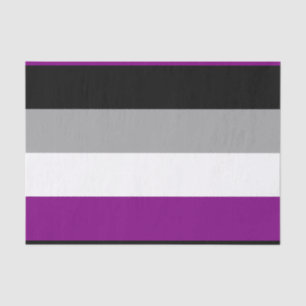 Papel De Seda Bandera de Orgullo Asexual Horizontal