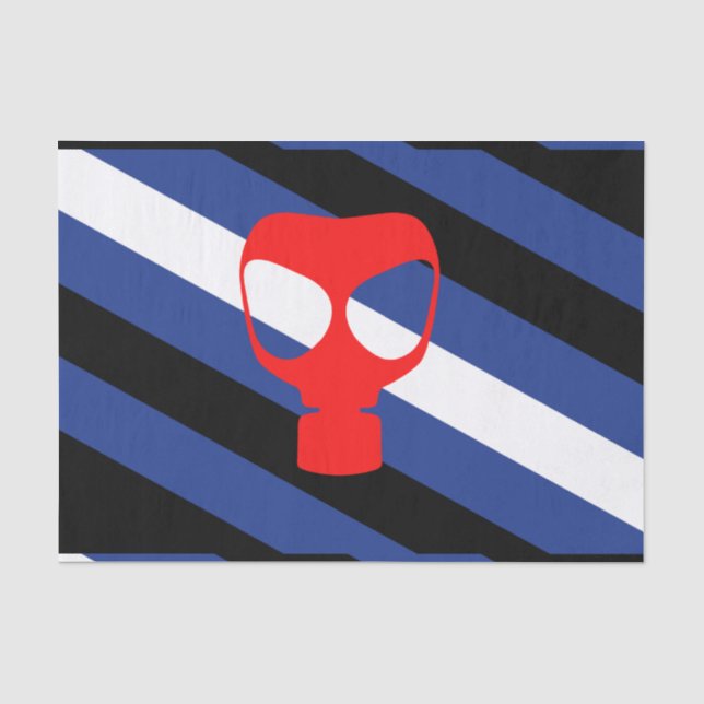 Papel De Seda Bandera de Orgullo de Máscara (Anverso)