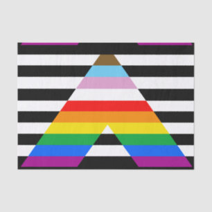 Papel De Seda Bandera de orgullo de progreso aliado