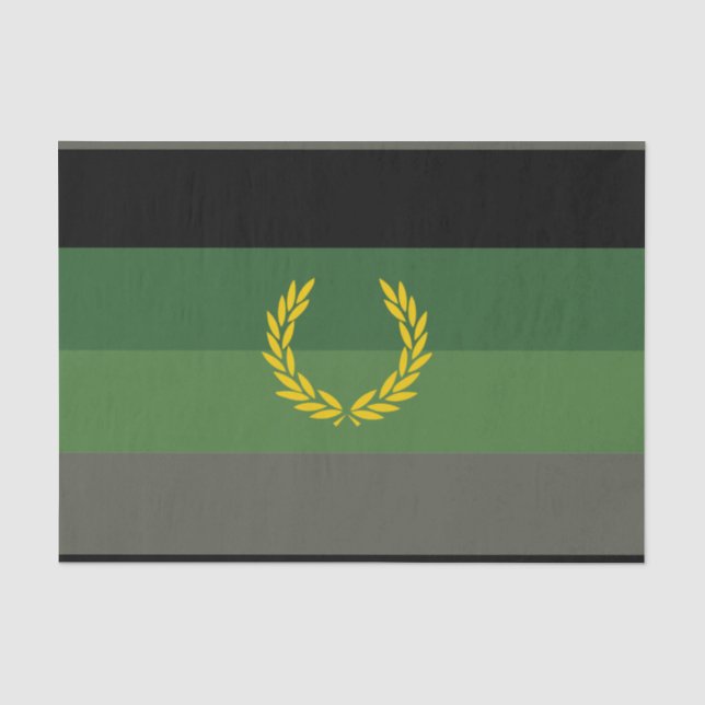 Papel De Seda Bandera de orgullo de uniforme militar (Anverso)