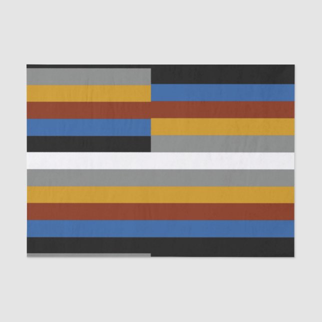 Papel De Seda Bandera de Orgullo Friki (Anverso)
