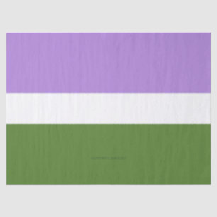 Papel De Seda Bandera de orgullo genderqueer de SlipperyJoe lava