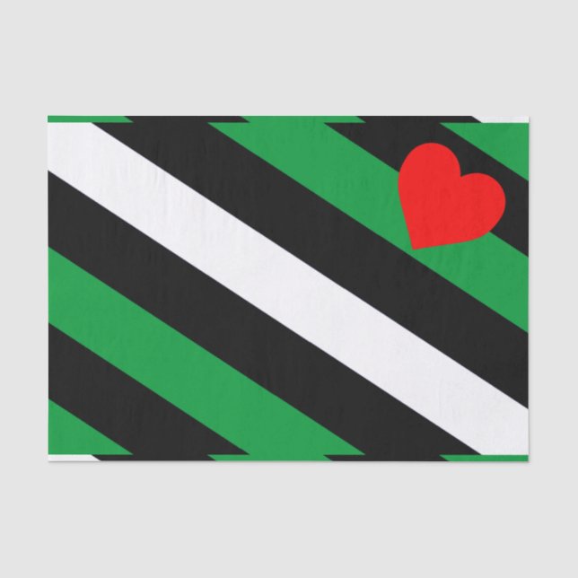 Papel De Seda Bandera de Orgullo Leather Boi (Anverso)