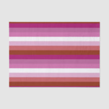 Bandera de orgullo lésbico horizontal