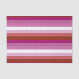Papel De Seda Bandera de orgullo lésbico horizontal