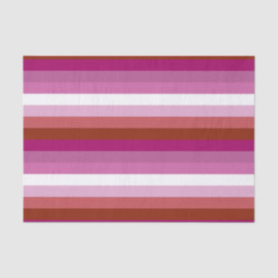 Papel De Seda Bandera de orgullo lésbico horizontal