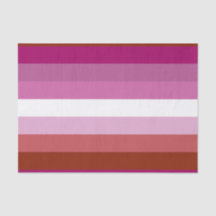 Bandera de orgullo lésbico horizontal