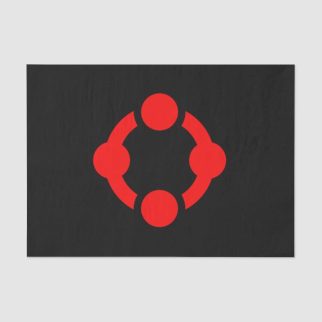 Papel De Seda Bandera de Orgullo Niche (Negro) (Anverso)