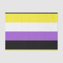 Bandera de orgullo no binario horizontal