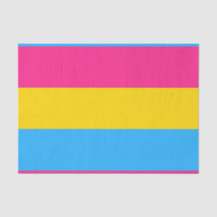 Papel De Seda Bandera de Orgullo Pansexual Horizontal
