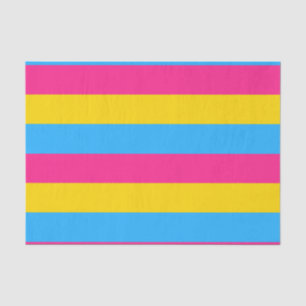 Papel De Seda Bandera de Orgullo Pansexual Horizontal