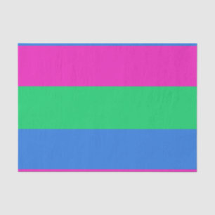 Papel De Seda Bandera de orgullo polissexual