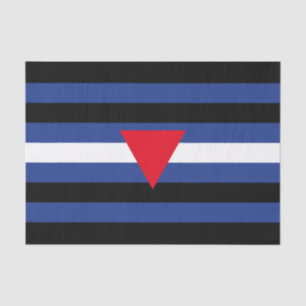 Papel De Seda Bandera de orgullo queer de cuero