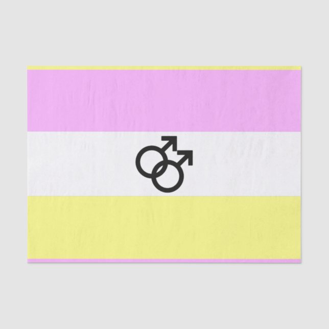 Papel De Seda Bandera de Orgullo Twink (Anverso)