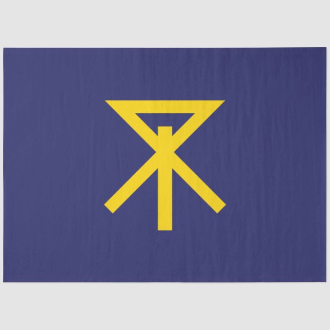 Papel De Seda Bandera de Osaka (Japón) (Anverso)