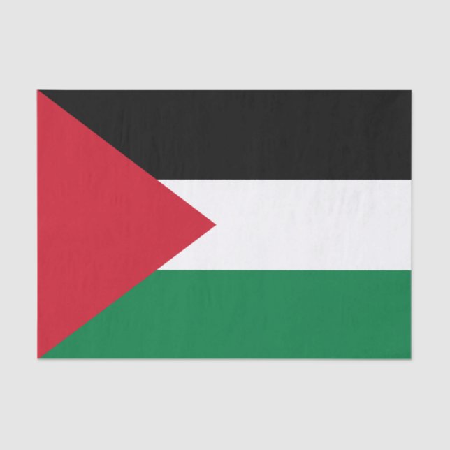 Papel De Seda Bandera de Palestina (Anverso)