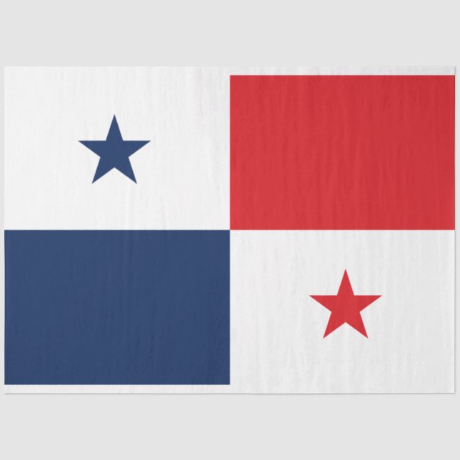 Papel De Seda Bandera de Panamá (Anverso)