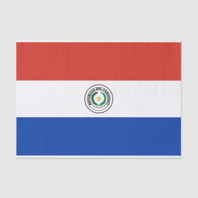 Papel De Seda Bandera de Paraguay (Anverso)