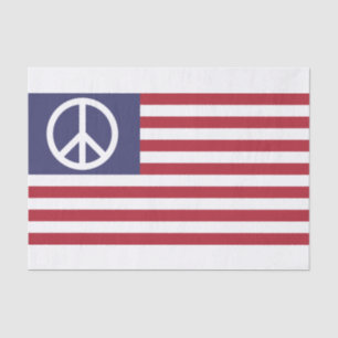 Papel De Seda Bandera de Paz de Estados Unidos