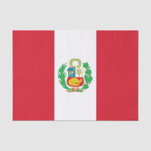 Papel De Seda Bandera de Perú