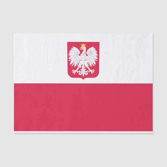 Papel De Seda Bandera de Polonia (Anverso)