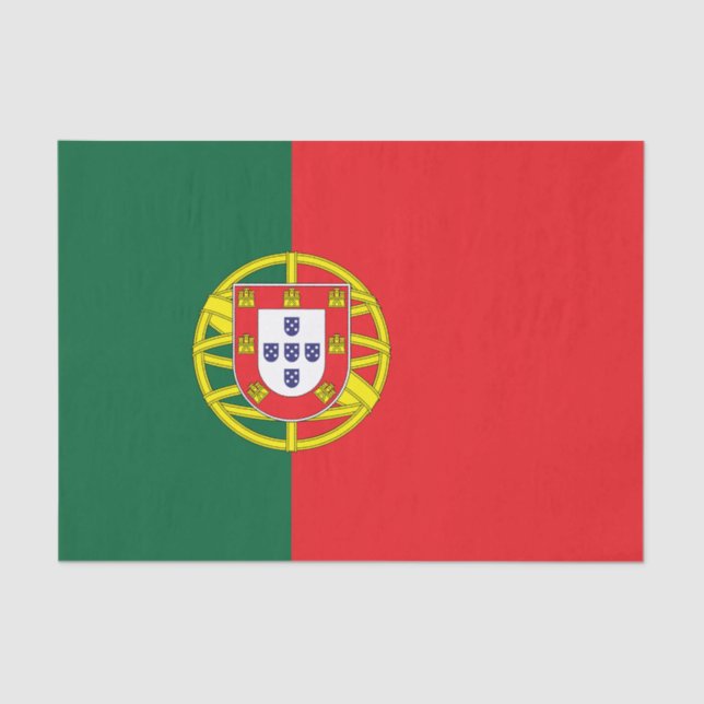 Papel De Seda Bandera de Portugal (Anverso)