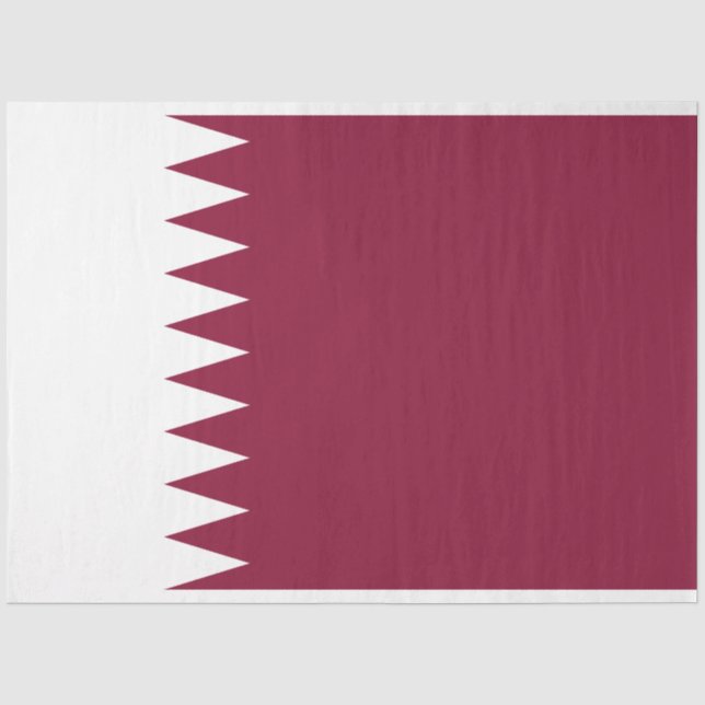 Papel De Seda Bandera de Qatar (Anverso)