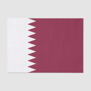 Papel De Seda Bandera de Qatar