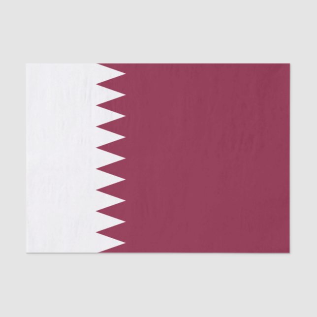 Papel De Seda Bandera de Qatar (Anverso)
