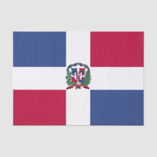 Papel De Seda Bandera de República Dominicana
