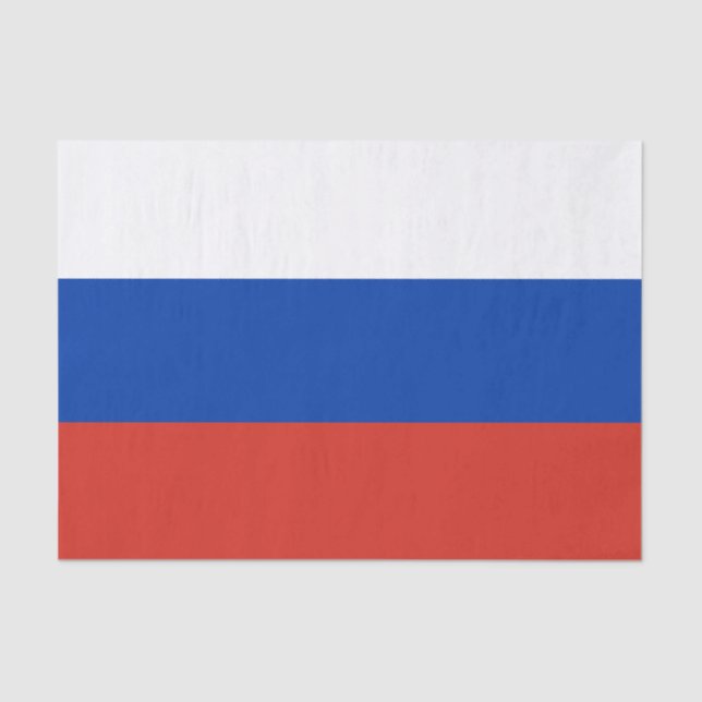 Papel De Seda Bandera de Rusia (Anverso)