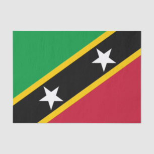 Papel De Seda Bandera de Saint Kitts y Nevis