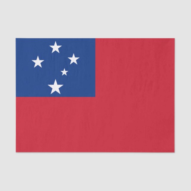 Papel De Seda Bandera de Samoa (Anverso)