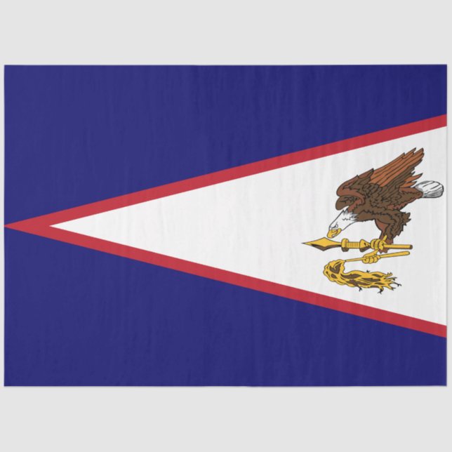 Papel De Seda Bandera de Samoa Americana (Anverso)