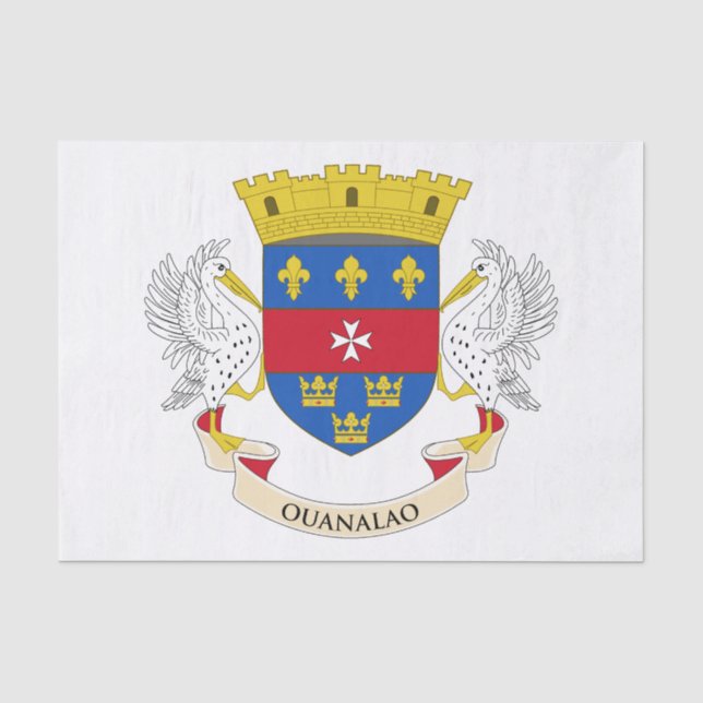 Papel De Seda Bandera de San Bartolomé (Anverso)