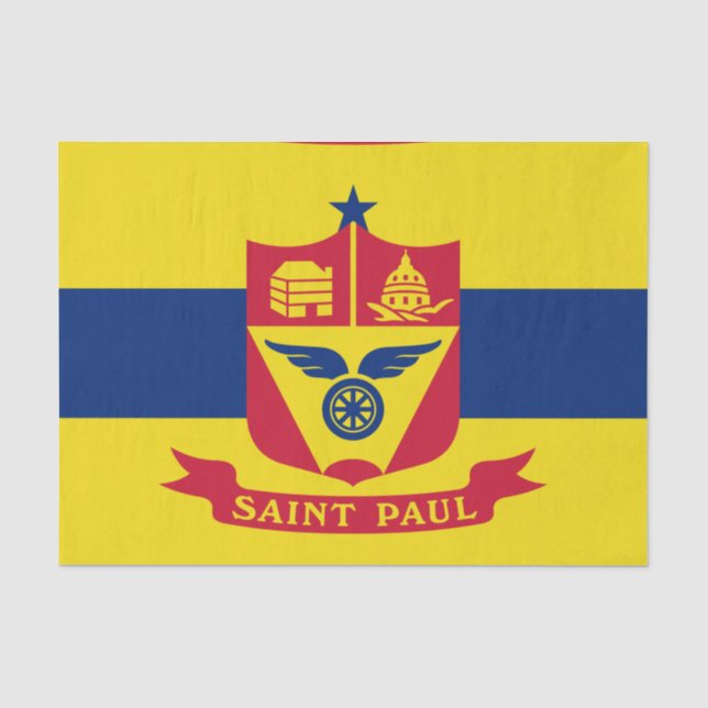 Papel De Seda Bandera de San Pablo (Minnesota) (Anverso)