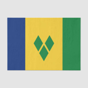 Papel De Seda Bandera de San Vicente