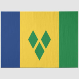 Papel De Seda Bandera de San Vicente y las Granadinas