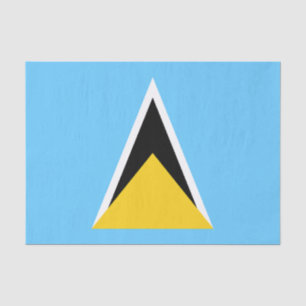 Papel De Seda Bandera de Santa Lucía