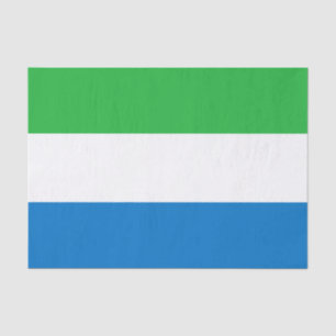 Papel De Seda Bandera de Sierra Leona