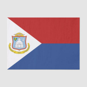 Papel De Seda Bandera de Sint Maarten