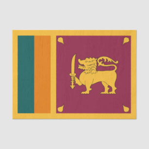 Papel De Seda Bandera de Sri Lanka