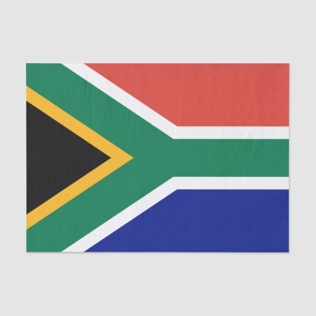 Papel De Seda Bandera de Sudáfrica (Anverso)