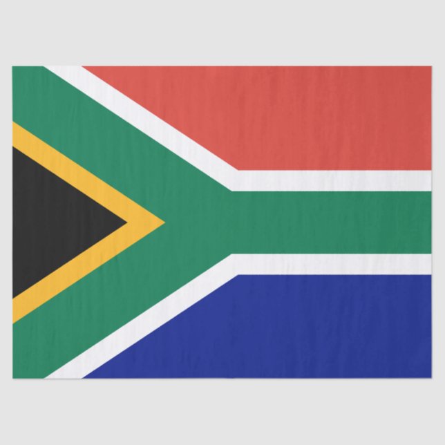 Papel De Seda Bandera de Sudáfrica (Anverso)