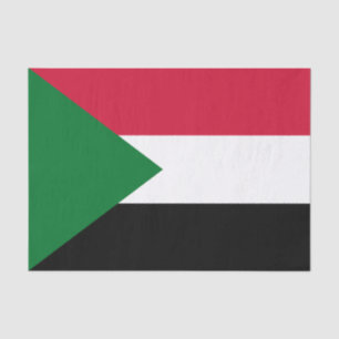 Papel De Seda Bandera de Sudán