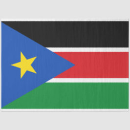 Papel De Seda Bandera de Sudán del Sur (África)