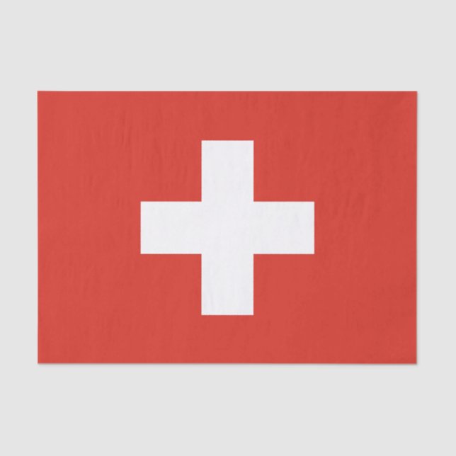 Papel De Seda Bandera de Suiza (Anverso)
