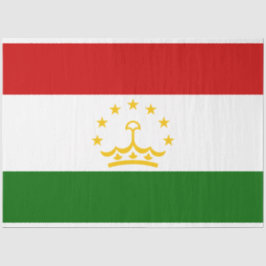 Papel De Seda Bandera de Tayikistán (tayiko) (República de Tayik
