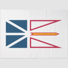 Papel De Seda Bandera de Terranova y Labrador (Canadá)
