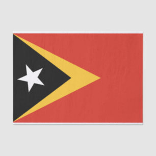 Papel De Seda Bandera de Timor Oriental